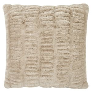 Badgley Mischka Home Ruched Faux Fur decorative pillow (set of 2)